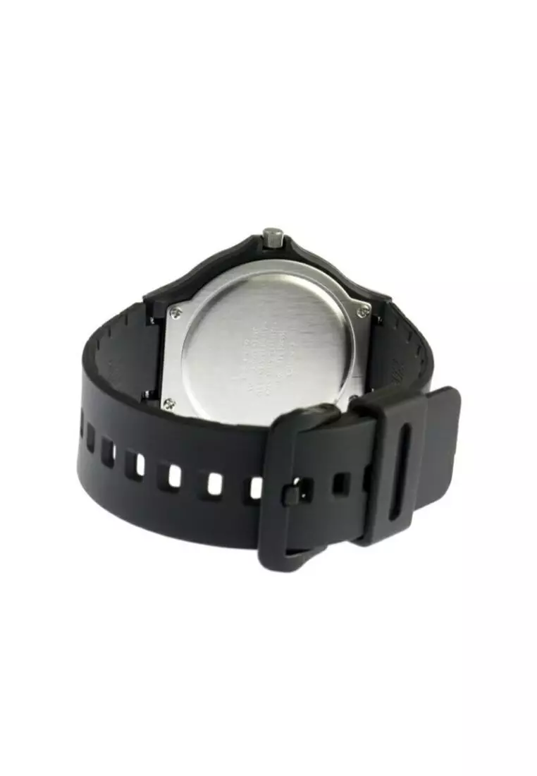Men's Analog MW-240-1B2V Big Case Black Resin Casual Watch