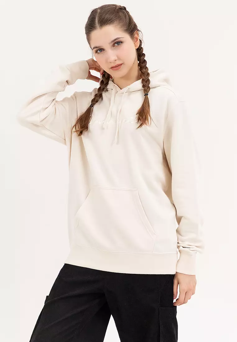 Champion oatmeal hoodie top