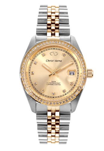 Christ Verra Fashion Men’s Watch CV 72022G-13 CMP Gold Silver Gold Stainless Steel