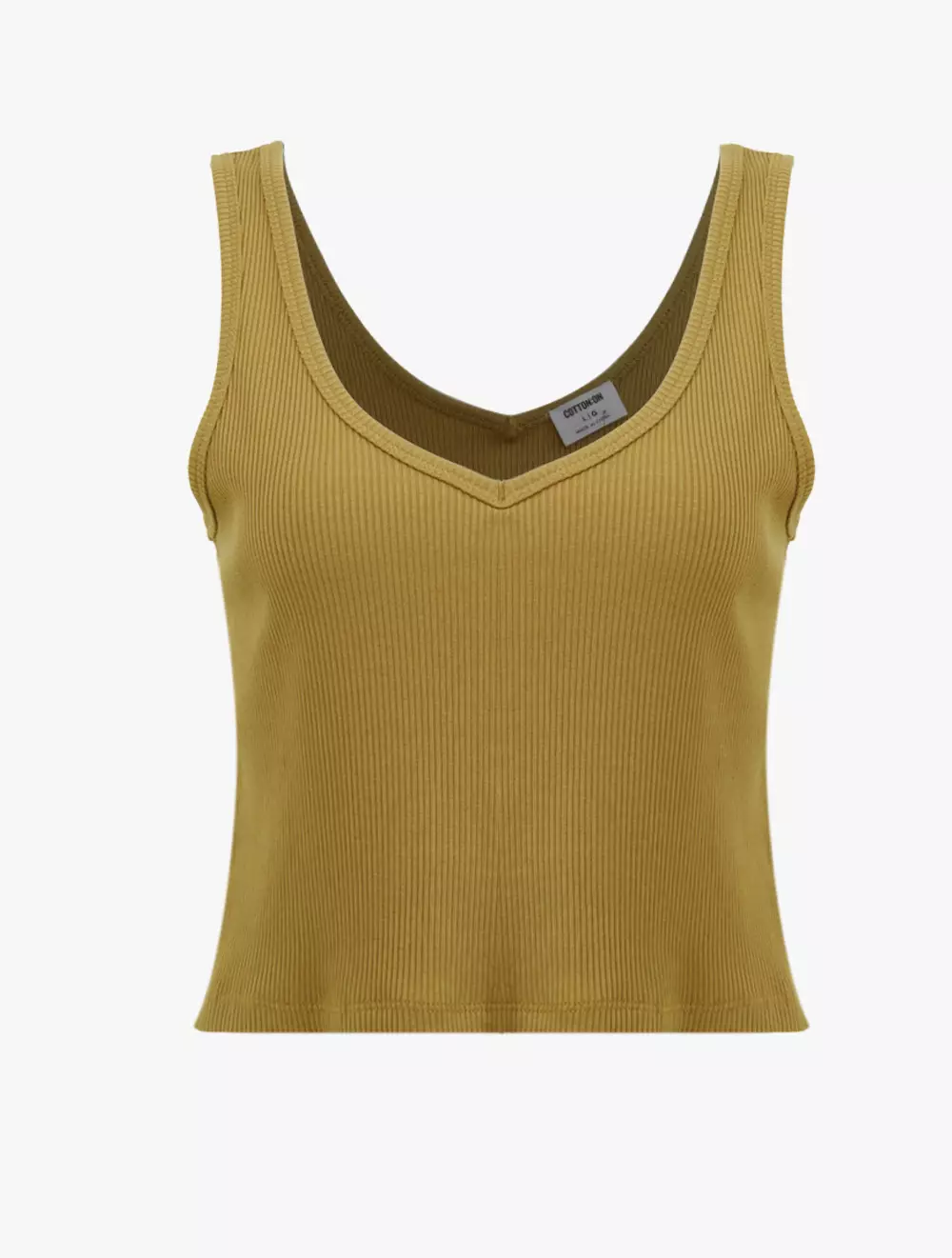 Jual Cotton On Cotton On - S/LESS TOPS - Bondi Tank - DESERT KHAKI ...