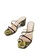 House of Avenues multi Ladies Fine Strappy Block Heel Sandals 5316 Green 6E65BSHDFEE43CGS_3