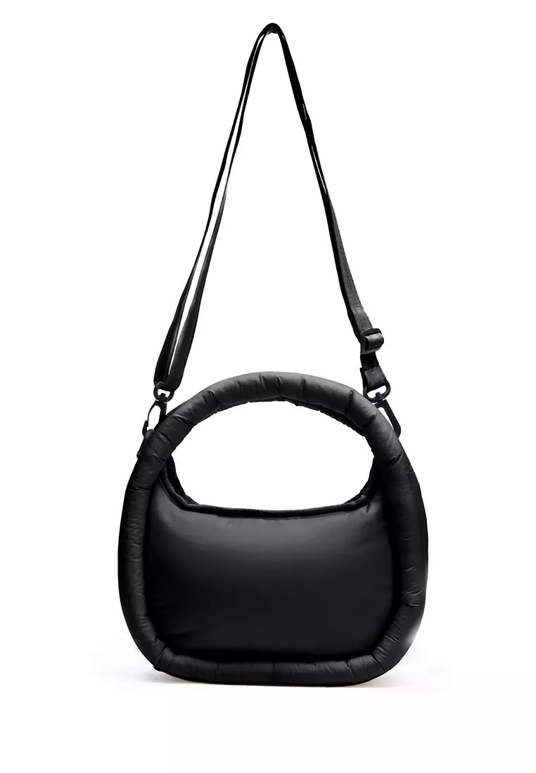 HUNT☆Framed Puffer Large Hobo - Black FRAMED PUFFER MIDI HOBO – Hunter Singapore