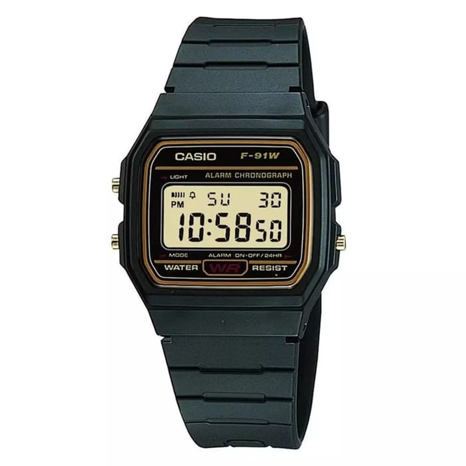 Casio F-91WG-9QDF Rubber Black Digital
