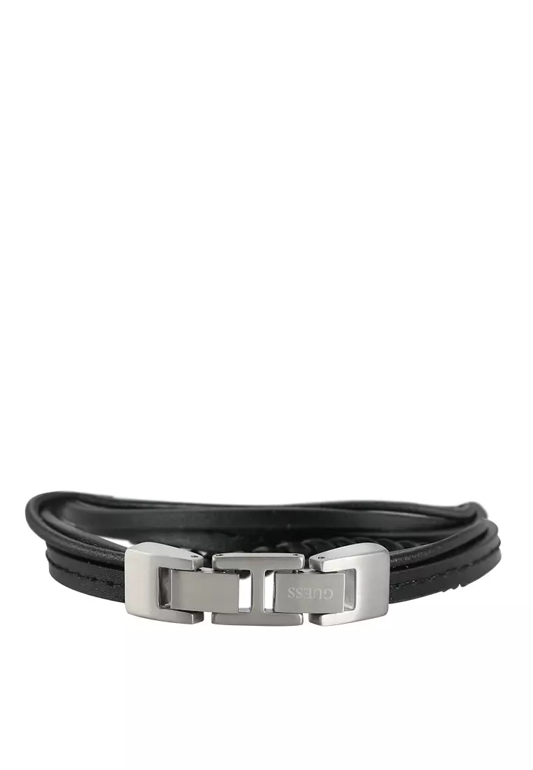 Guess outlet leather bracelet