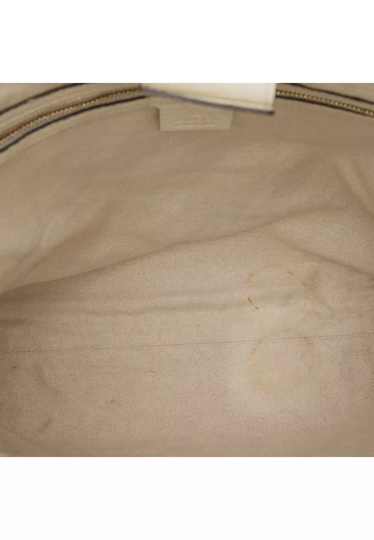 Pre-Loved Gucci Tall Calfskin Bamboo Shopper Tote