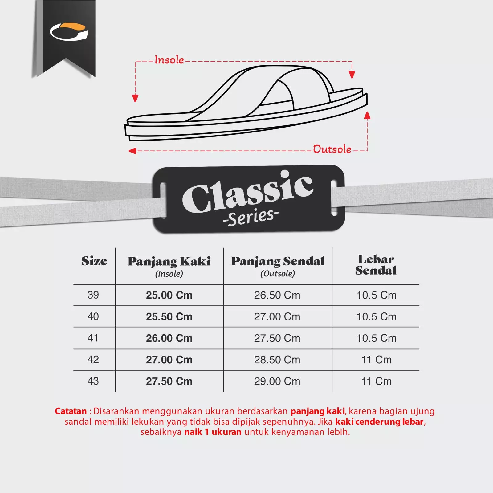 Cogen Sendal Jepit Pria Kulit Sandal Cowok Classic Series + Feel Nufort