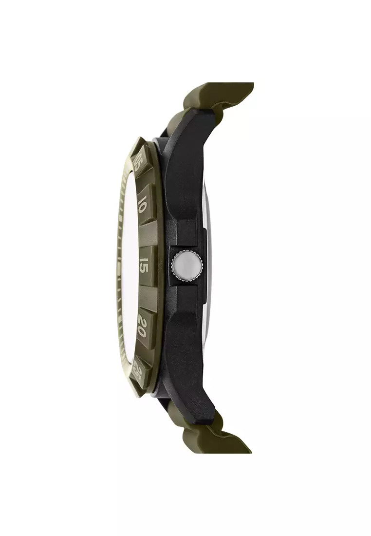 Glen Oaks Green Silicone Strap Analog Watch SKC-SR5287