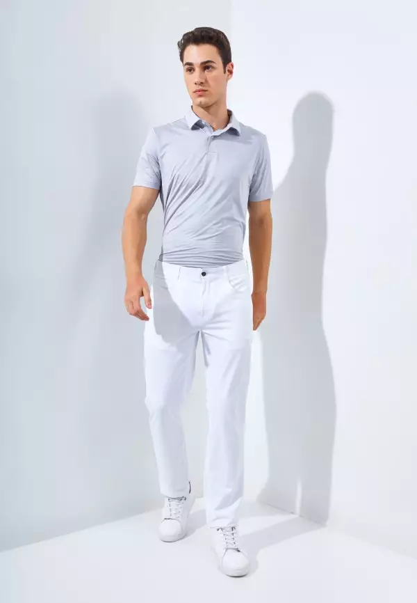Jack Nicklaus Fox Celana Panjang Pria Slim Fit White