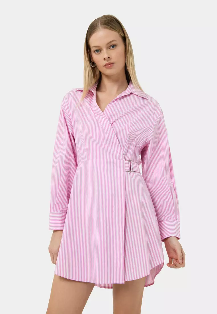 Manhattan Wrap Shirt Dress