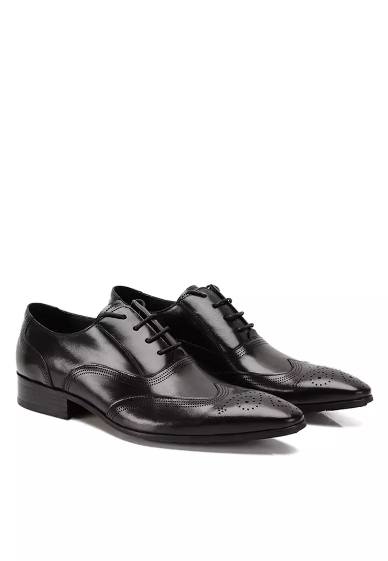 Puma black shoes sales mens jefferson grand wholecut