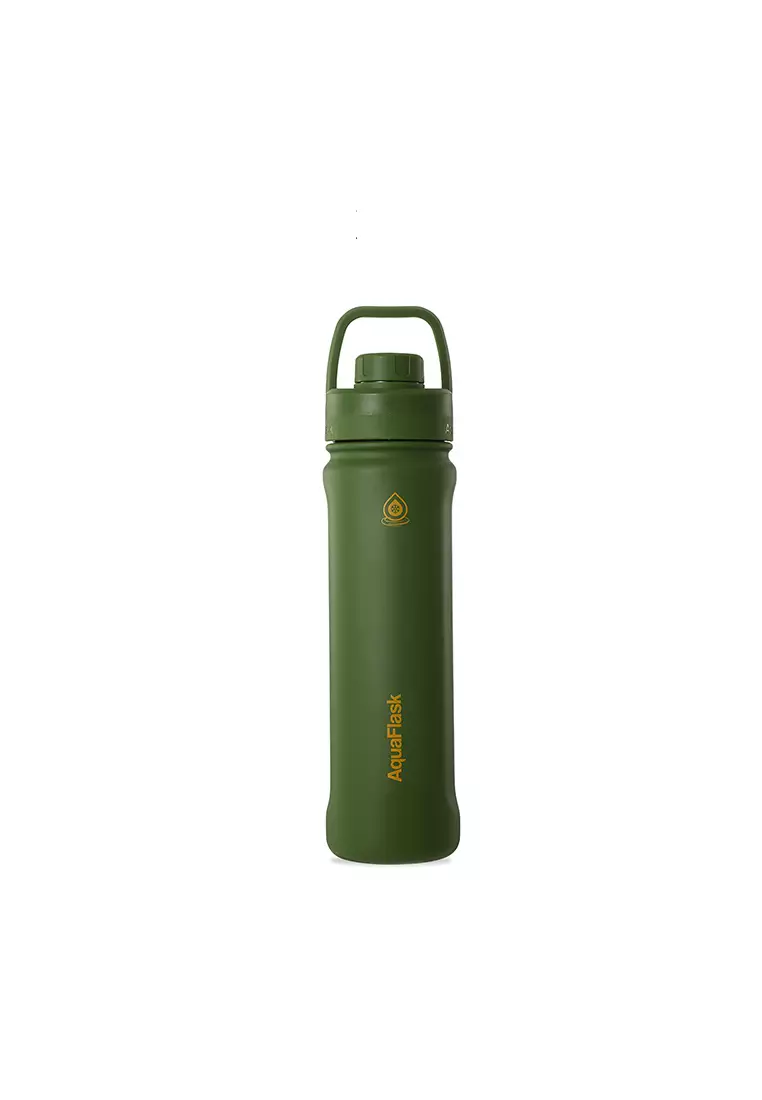 22oz Hunter Green New Sports Lid Bottle Wide Mouth Vacuum Insulated Stainless Steel Drinking Water Bottle