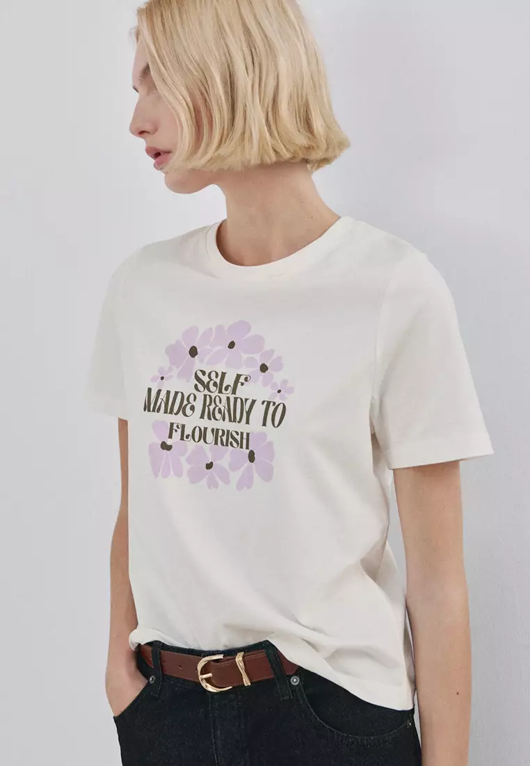 Printed Cotton-Blend T-Shirt