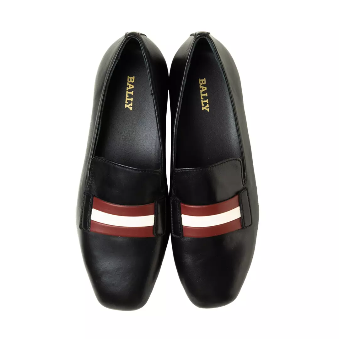 Caly O TSP Leather Flat Shoes - Black