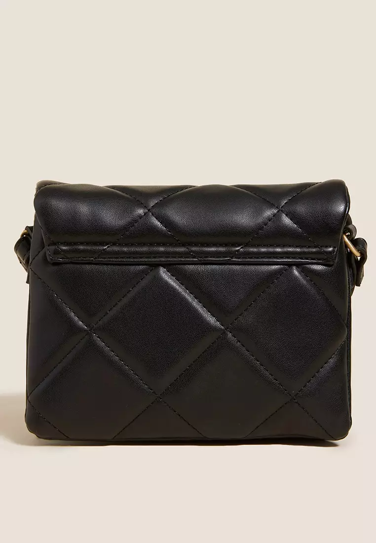 Faux Leather Mini Cross Body Bag