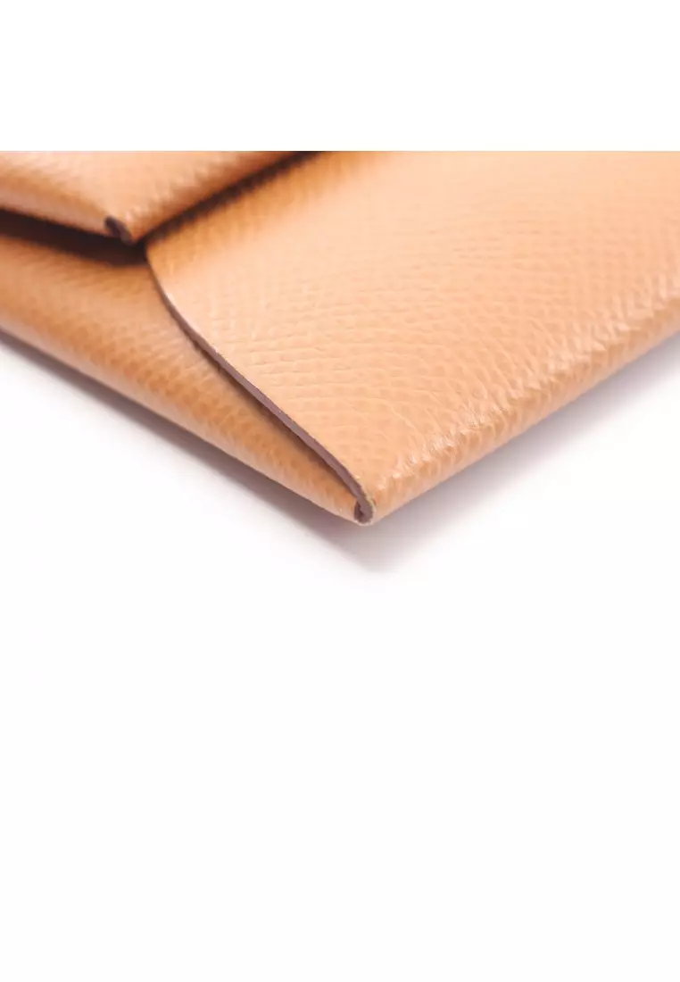 Hermes Rose Pourpre Epsom Leather Bastia Change Purse - Yoogi's Closet