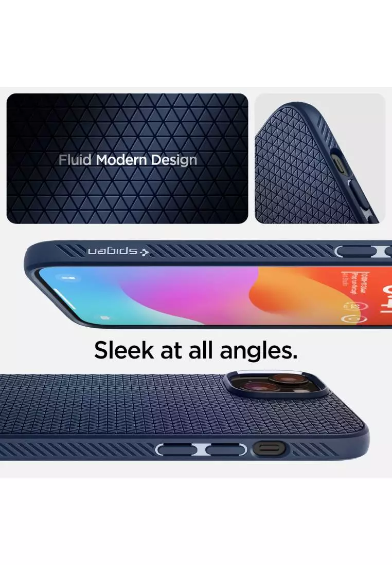Buy Spigen iPhone 15 Case Liquid Air Navy Blue 2023 Online ZALORA