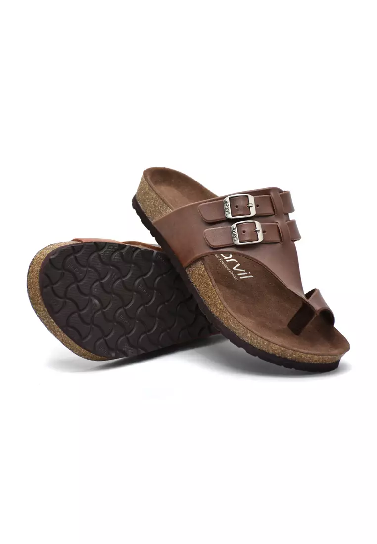 Carvil Sandal Pria Romeo-03 M Brown