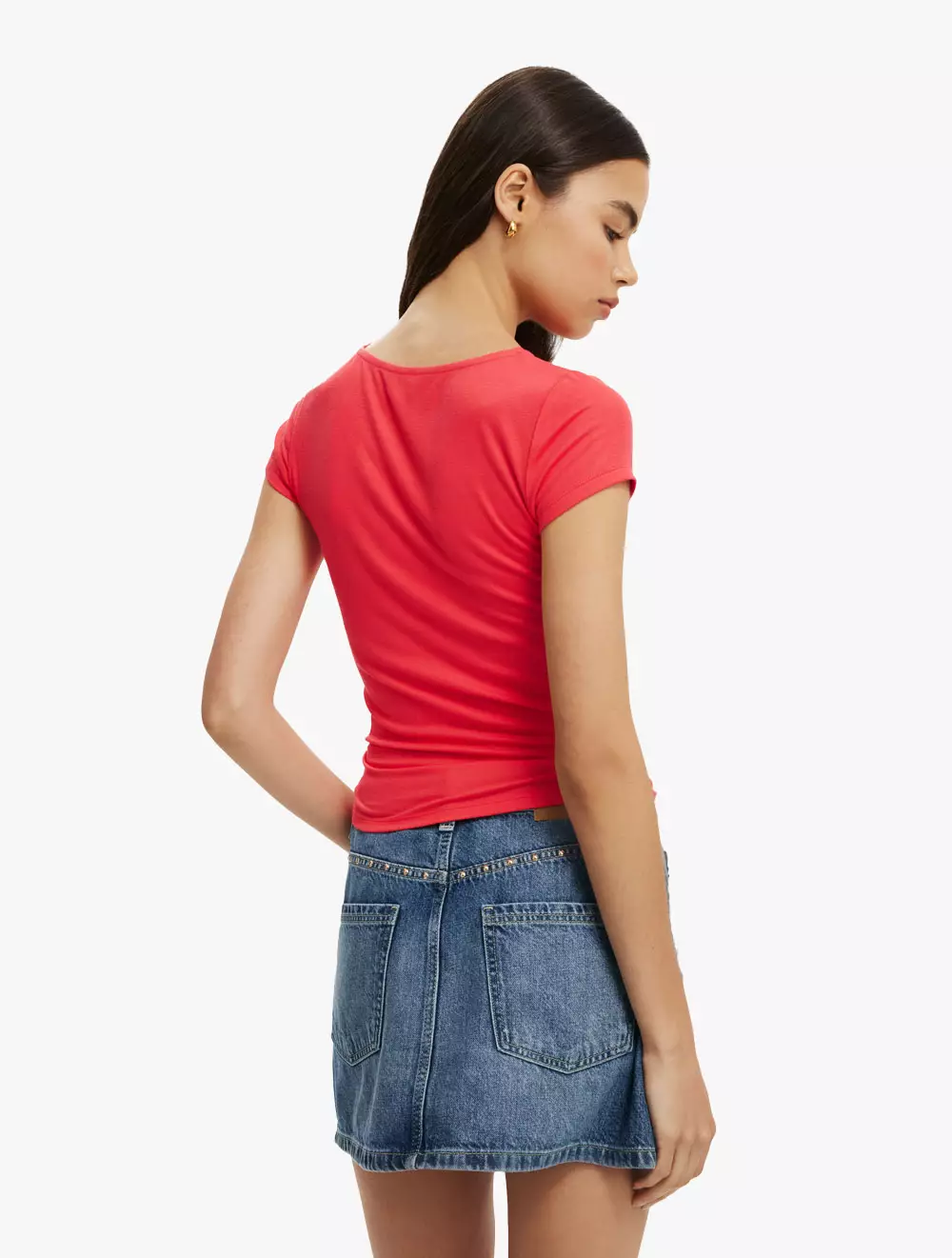 Cotton On - S/S TOPS - Sunday Boat Neck Short Sleeve Top - SUMMER RED