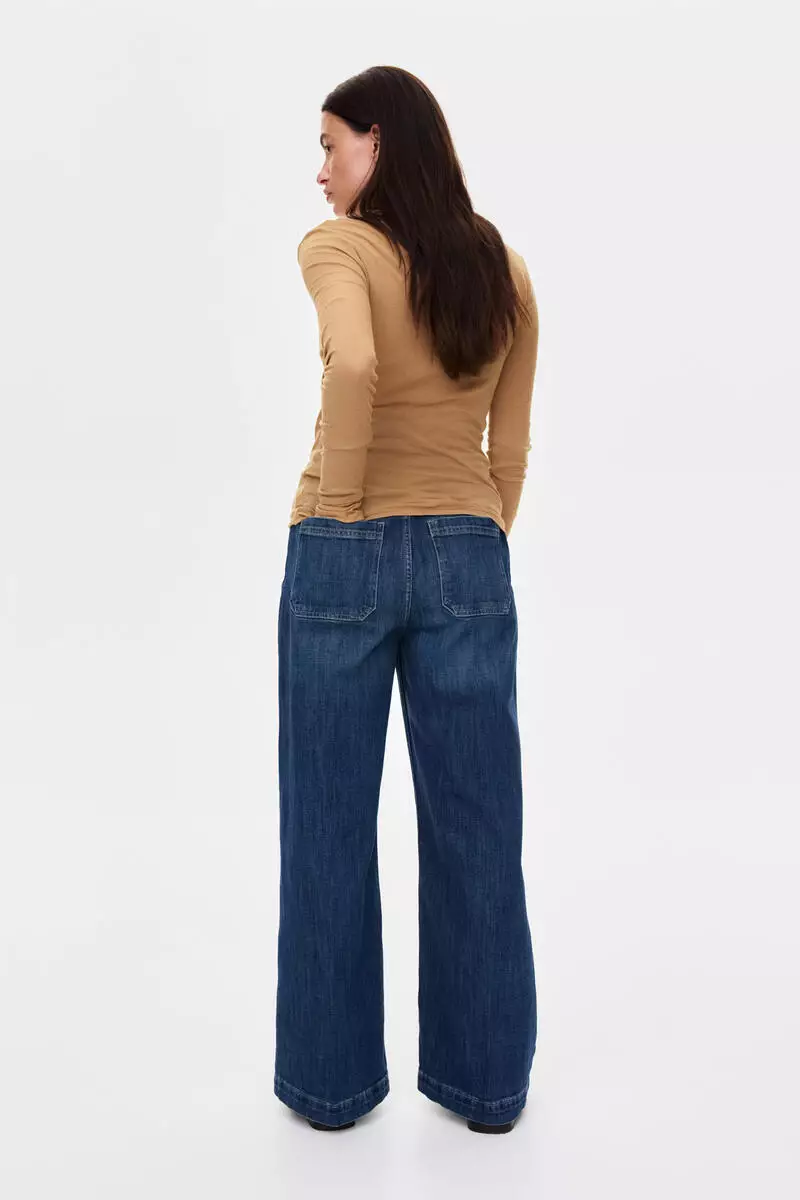 MAMA Wide Leg Jeans