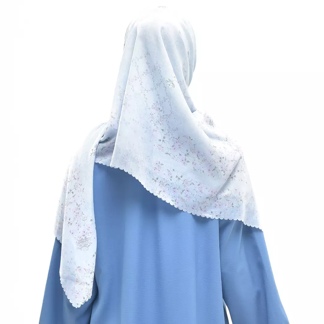 Rabbani - Kerudung Segi Empat Tetra Alodia - Celestial Blue