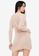 ZALORA BASICS beige Long Sleeve Knit Dress E2E4CAAE21EA60GS_2