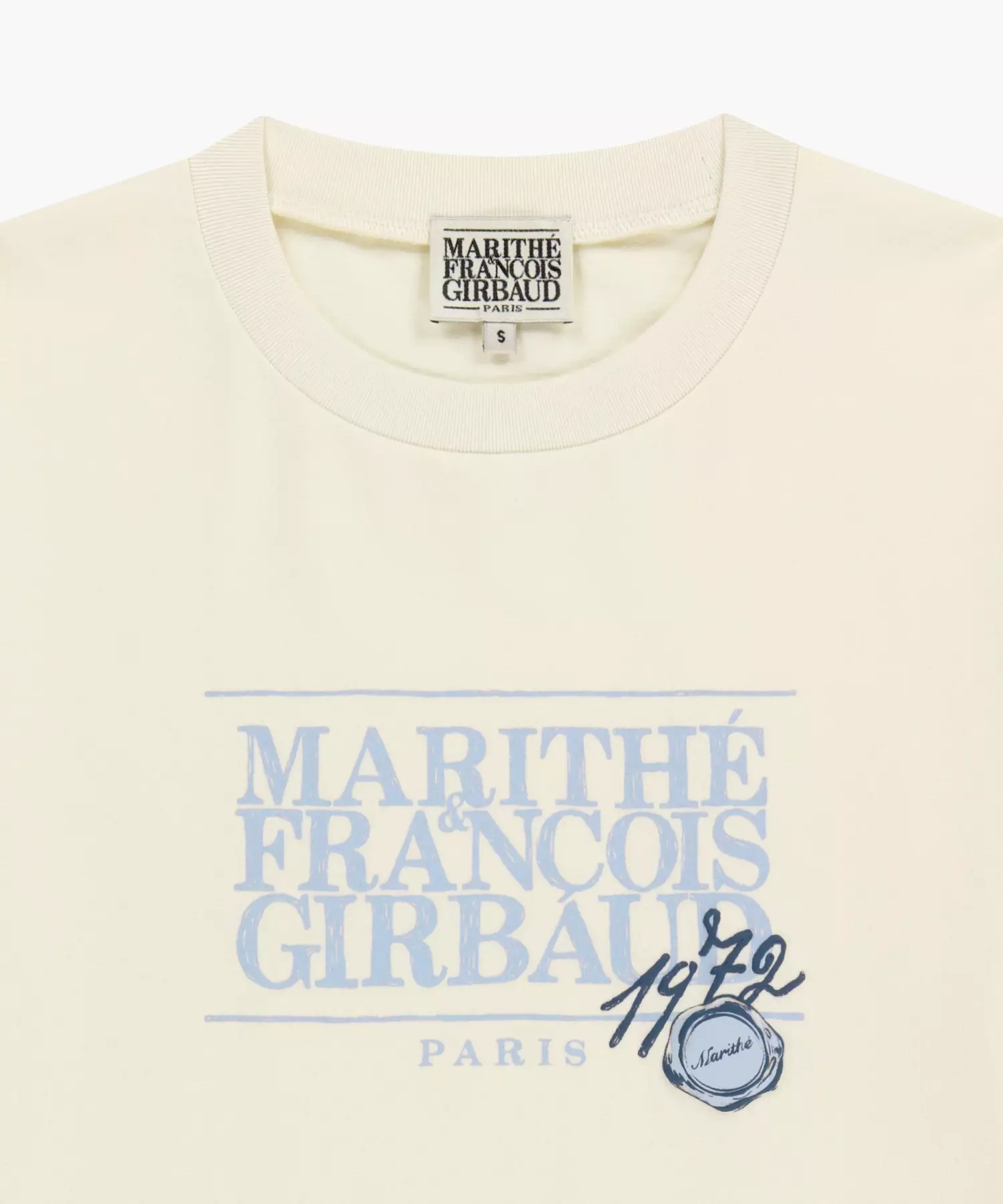 STAMP CLASSIC LOGO TEE cream
