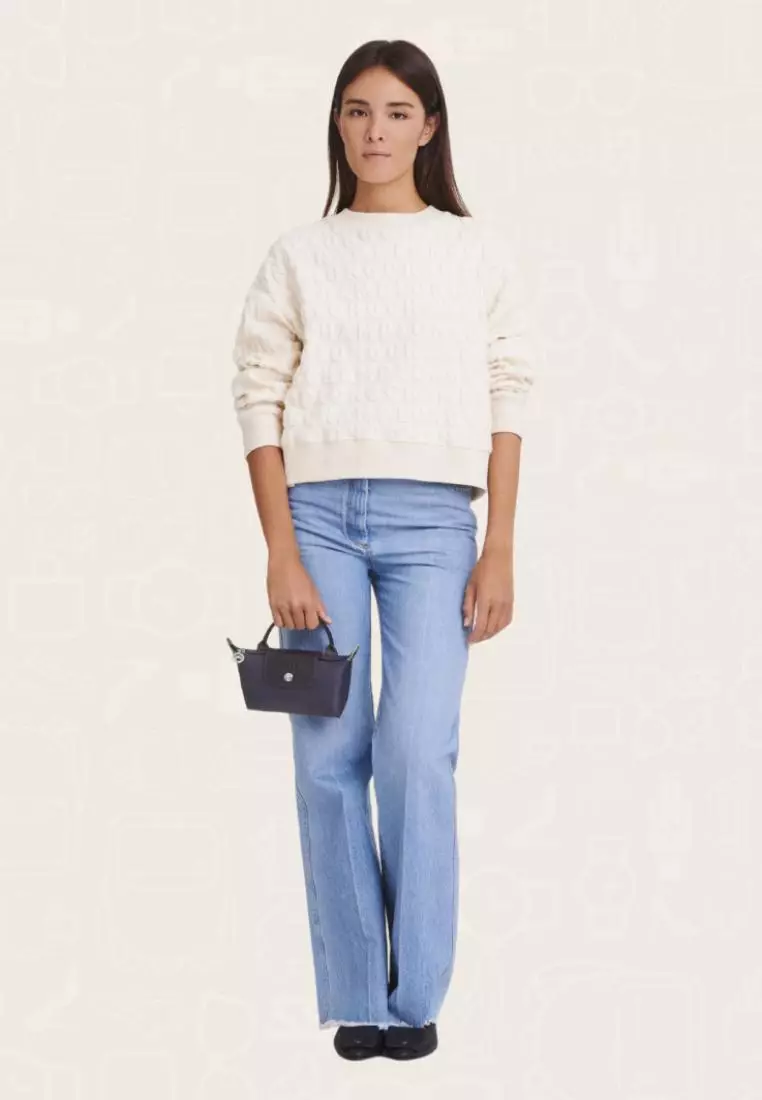 Jual LONGCHAMP Longchamp Le Pliage Green Pouch With Handle