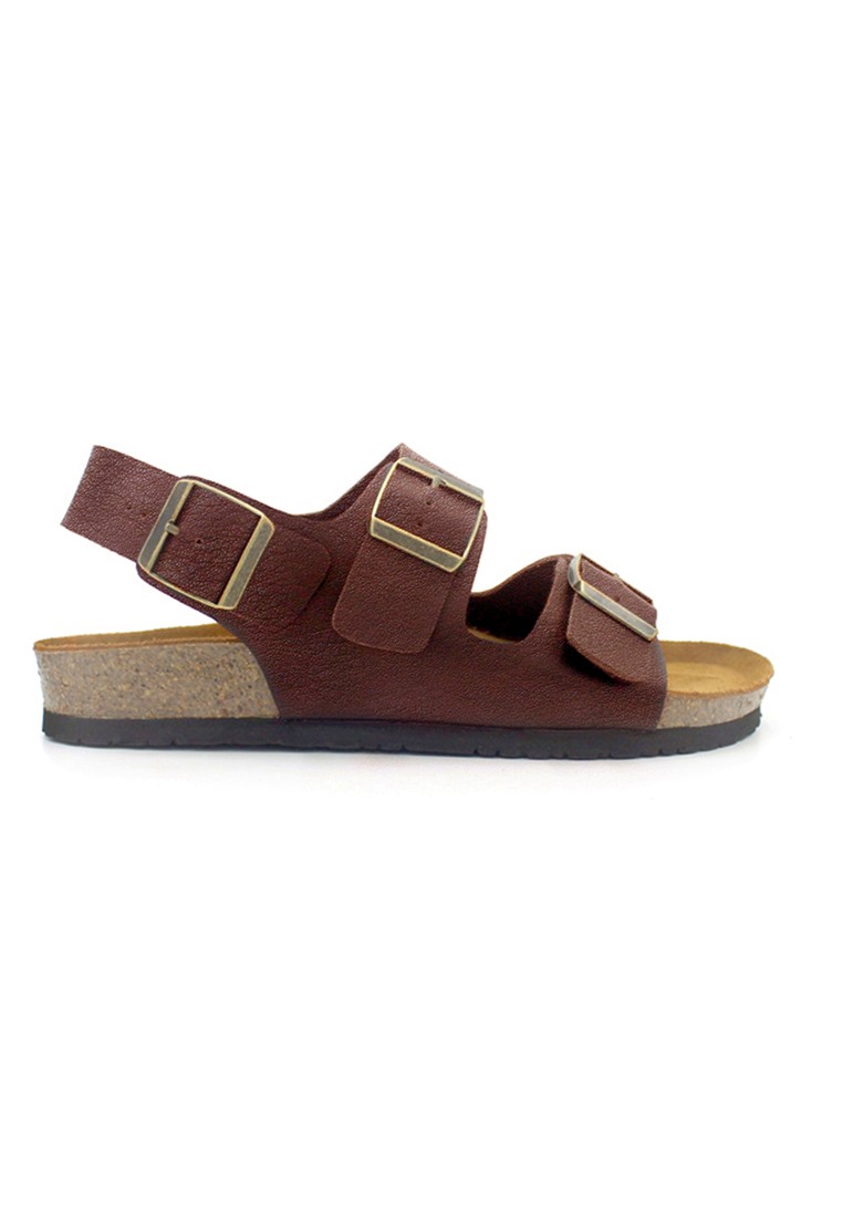 Milan - Red Leather Sandals & Flip Flops