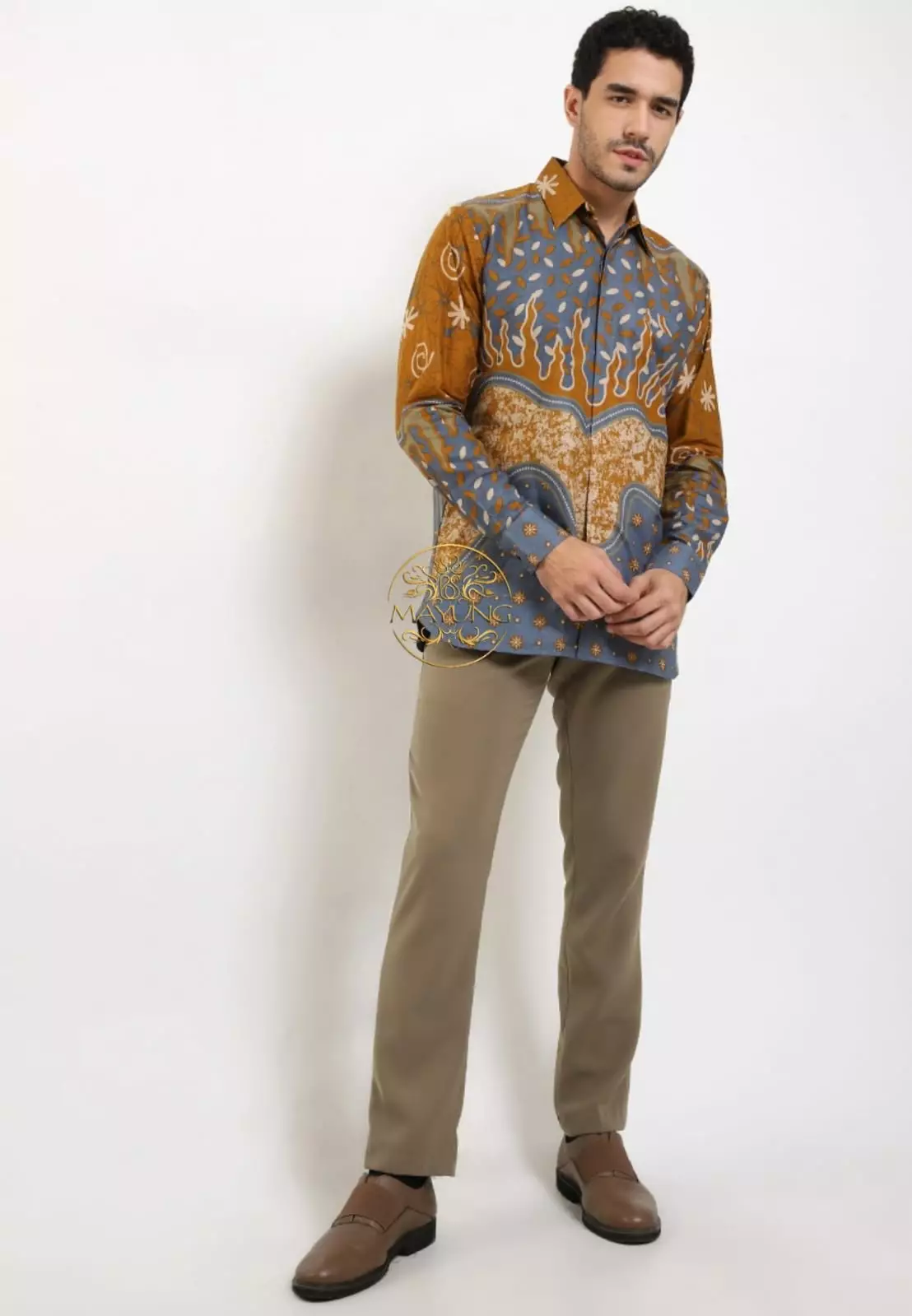 Wirasatya Kemeja Batik Pria Premium Slimfit Modern Lengan Panjang