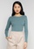 JACQUELINE DE YONG green Plum O-Neck Button Pullover Knit Sweater 1822FAA2DF08A9GS_1