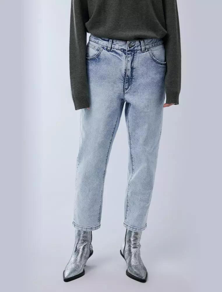 JNBY Women's Loose Tapered Crop Jeans