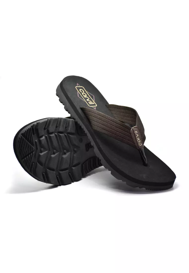 Carvil Sandal Pria Lumos-M Brown
