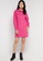 REPLAY pink REPLAY ROSE LABEL OXFORD SHIRT DRESS 9B3D6AAF90CBE7GS_4