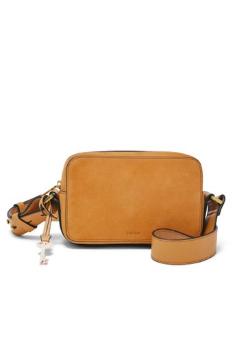Jual Fossil Fossil Billie Small Crossbody Leather Amber Gold Zb7935 723 Original Zalora Indonesia
