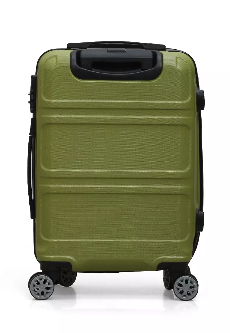 Carlton Koper Unisex Size 20 Inch Suitcase Digit Combination Lock  Material ABS+PVC Coated ORIGINAL Green