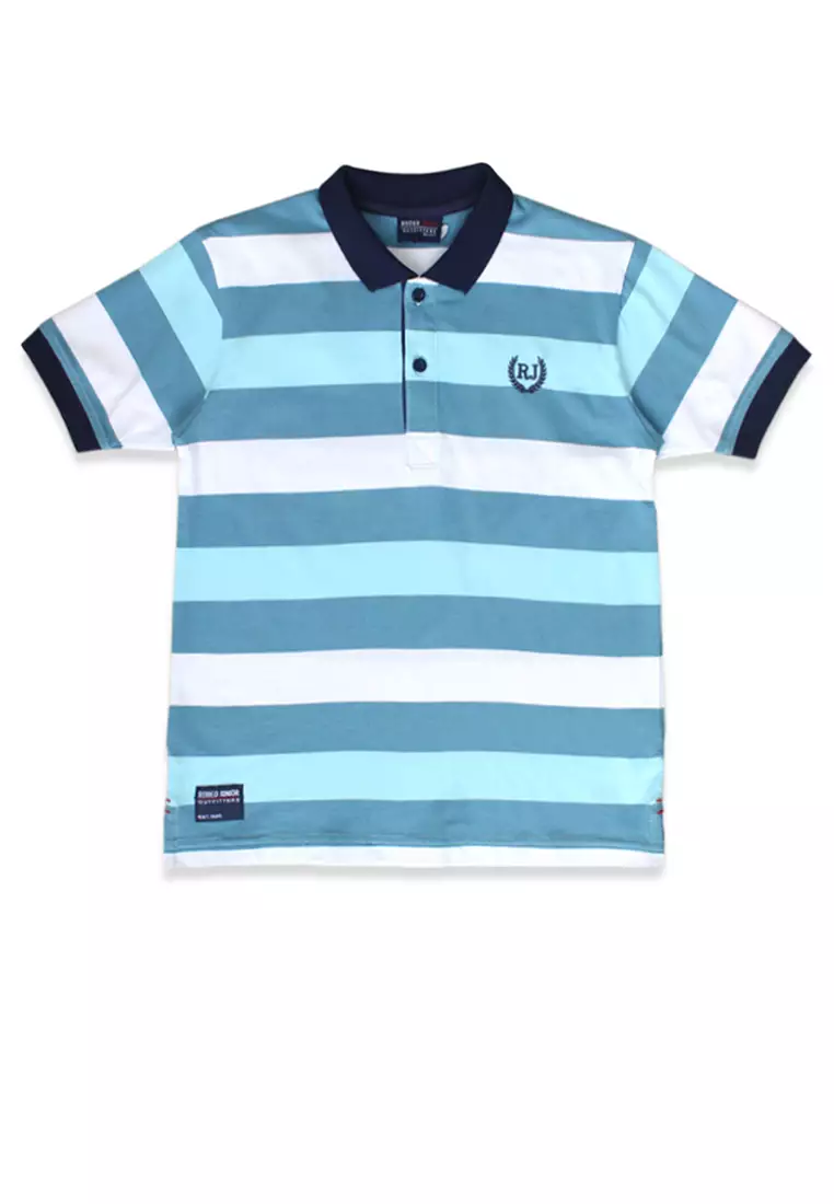 Polo Shirt/ Kaos Anak Laki Blue/ Rodeo Junior Stripe Polo Shirt