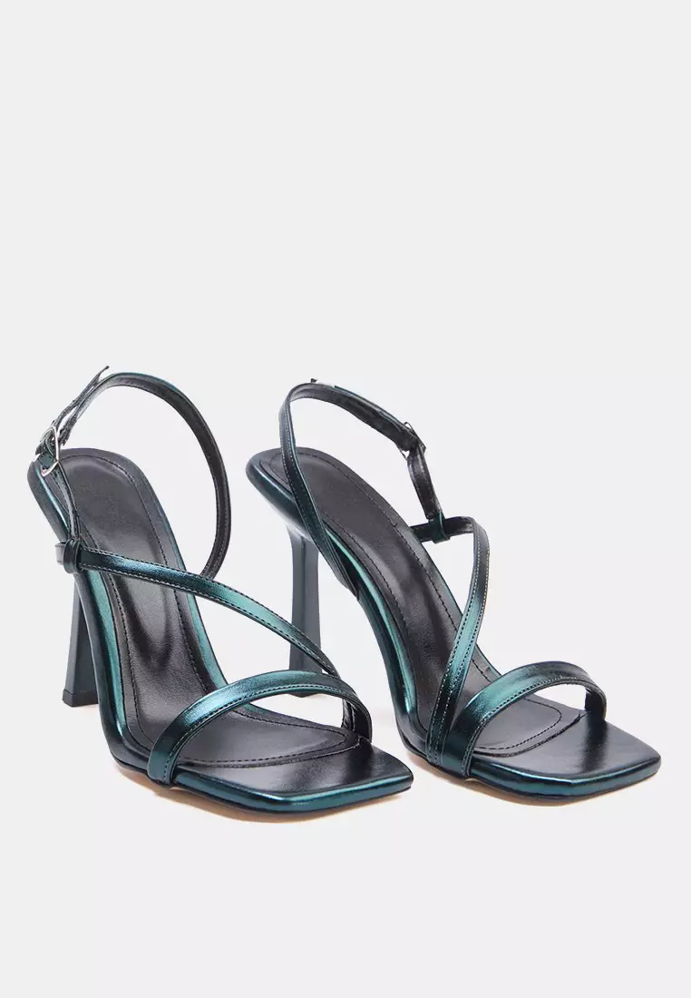 Patent Leather Strappy Heels