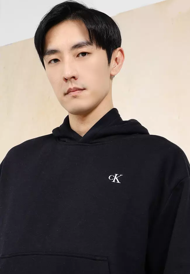 calvin klein black hoodie men