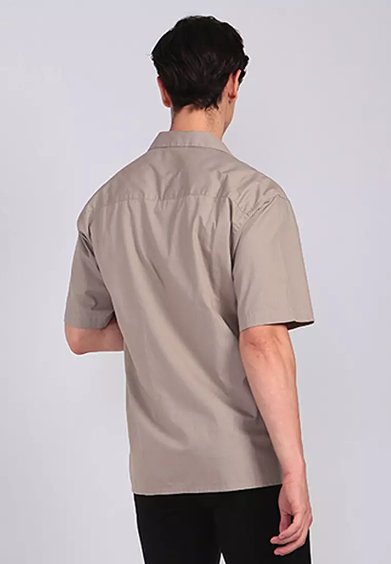 Kemeja Kerah Terbuka Lengan Pendek E051P05