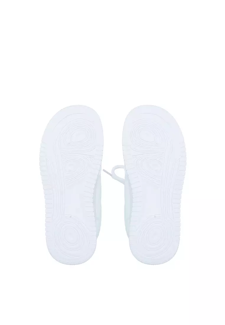 White CR Pearl-Embellished Sneakers