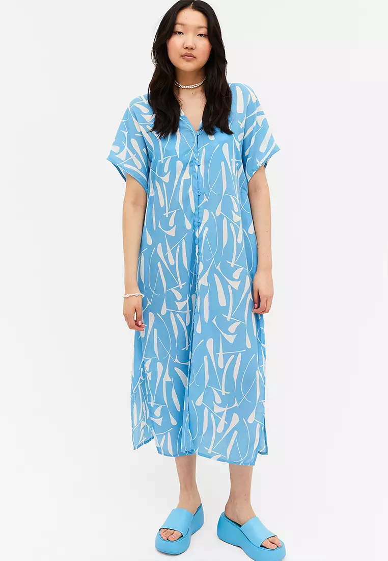 Buy Monki Flowy Midi Dress Online | ZALORA Malaysia