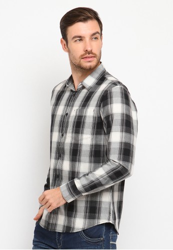 Jual Osella  Osella  Baju Pria Kemeja Lengan  Panjang  Kotak 