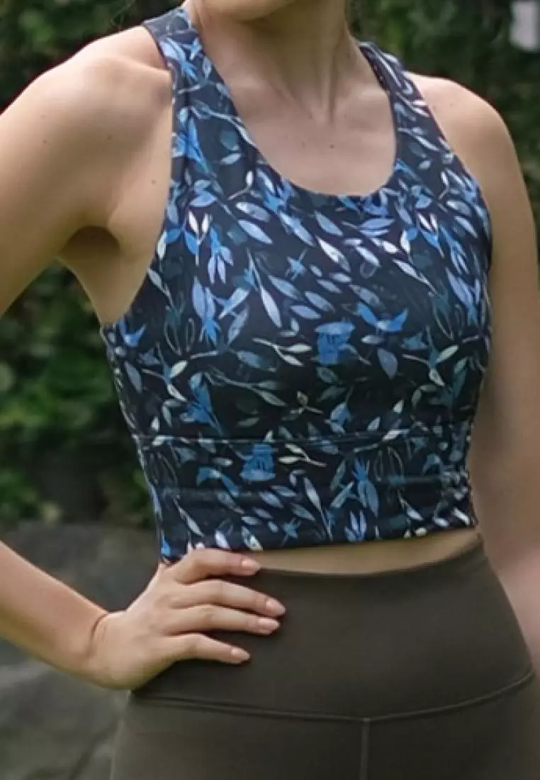 Fitwear - SportBra Croptop Olahraga Wanita MILLEY [LONG PLAIN] - ABST LEAVES