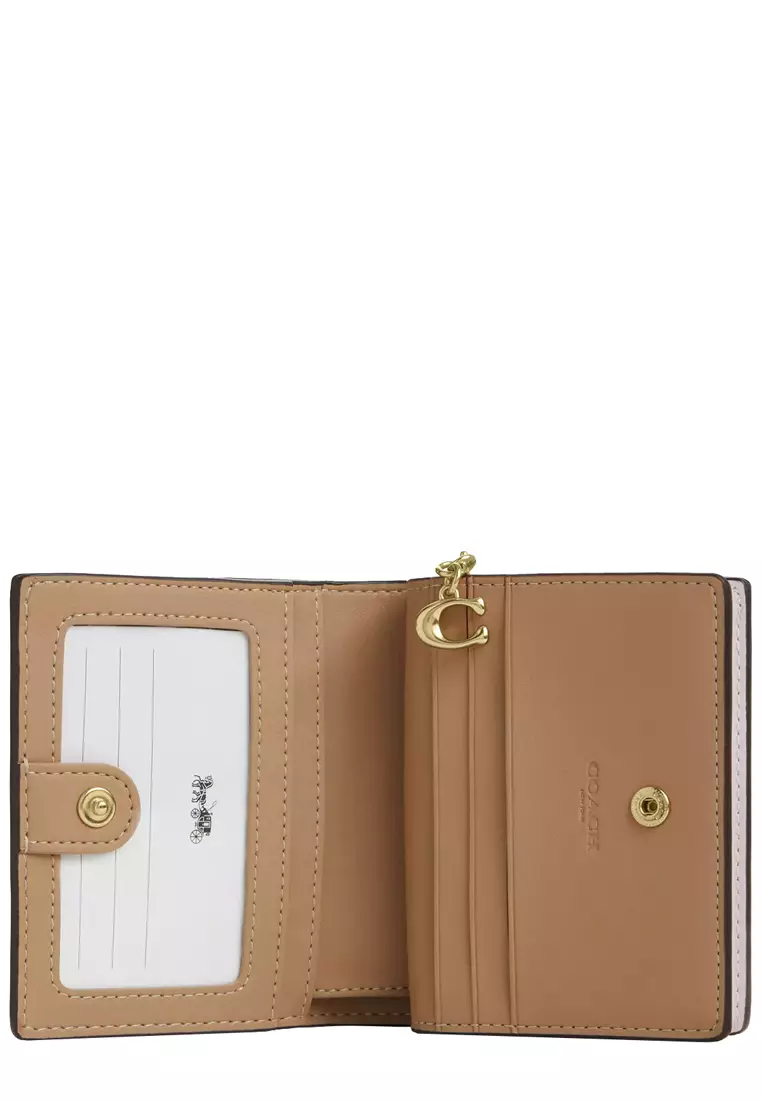 Snap Wallet With Shell Print - Chalk Multi CBO73