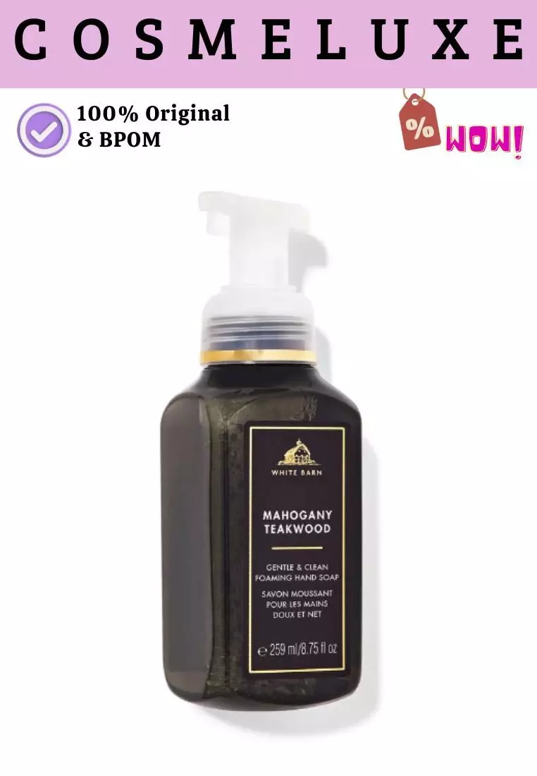 BBW Gentle & Clean Foaming Hand Soap Mahogany Teakwood- 259ml