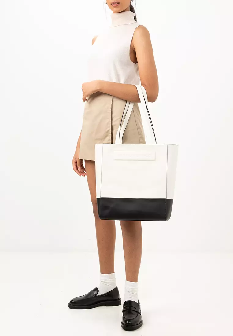 Ikon K Leather Medium Tote Bag