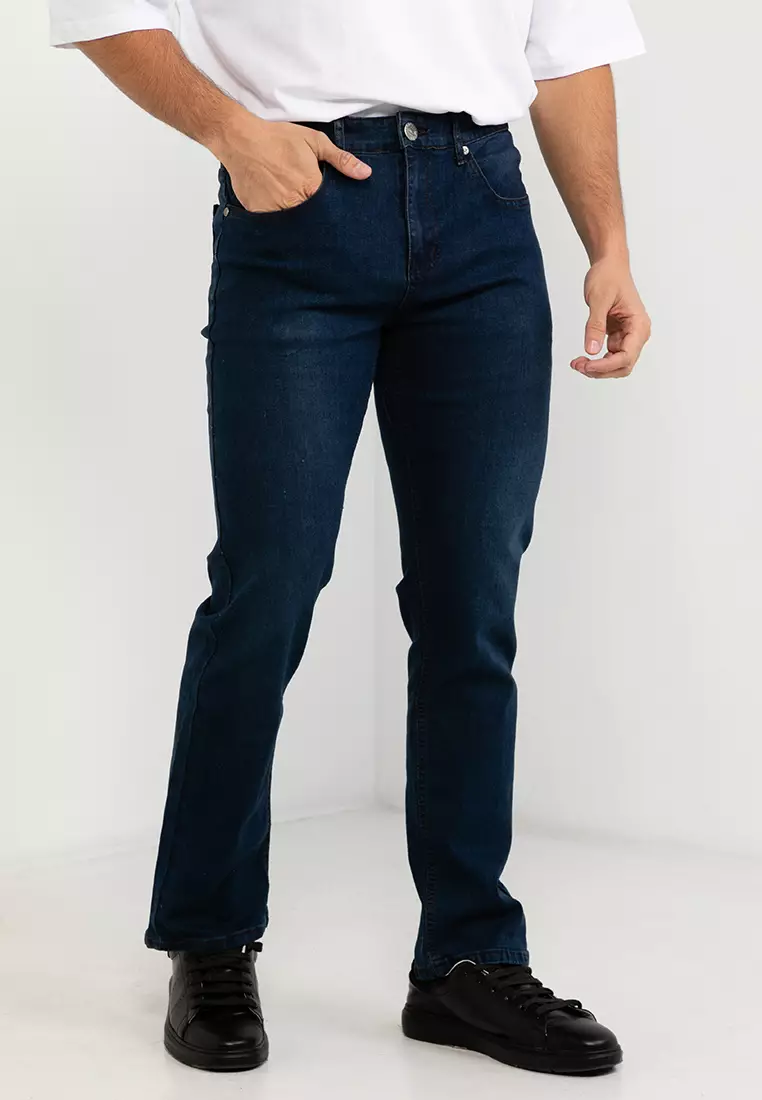 Straight Cut Stretchable Jeans