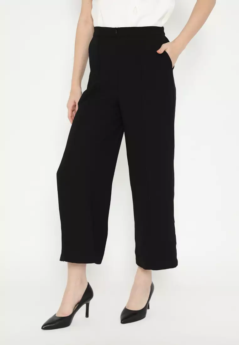 Long Cullote Trendy Look In Black By Brilliant Girl Warna HITAM