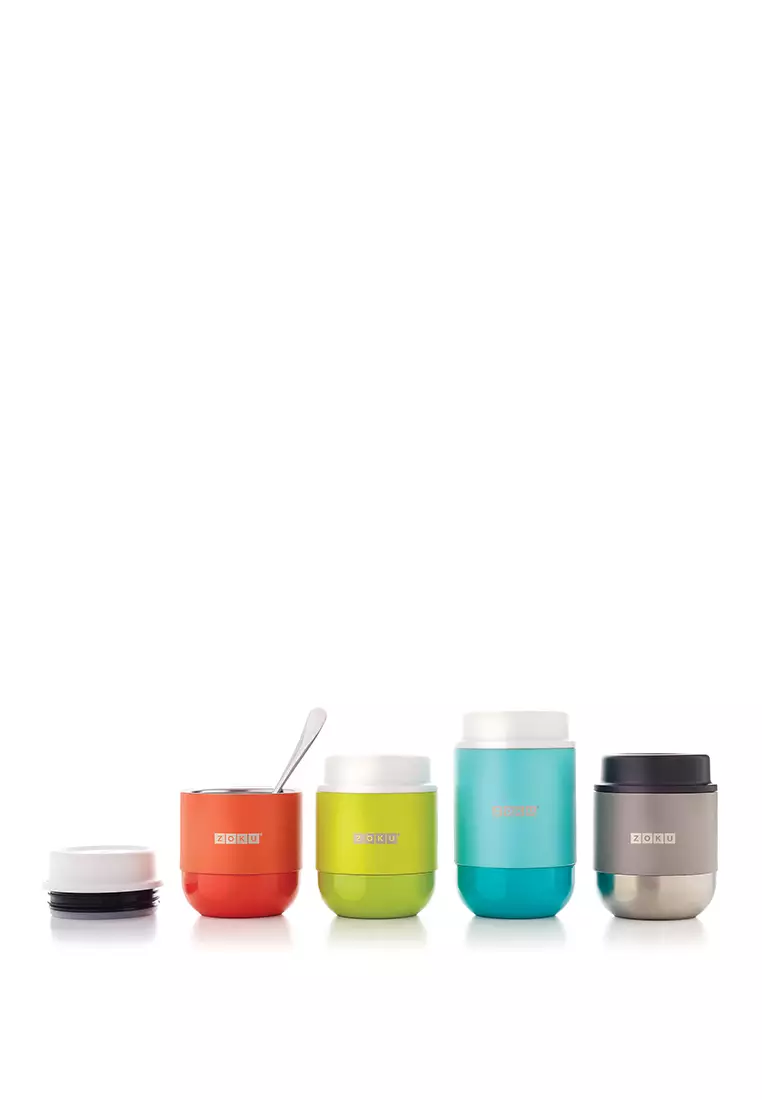 Zoku 10oz Teal Neat Jar  - Tempat Makan, Tempat Sup,  Tempat Makan Berkuah