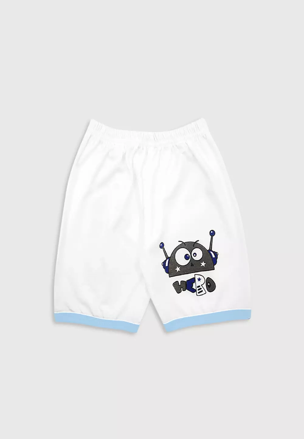 Wakakids Baju Bayi Anak Laki Laki Motif Robot Setelan Kaos Usia 6 Bulan Hingga 12 Bulan 4078 Biru Muda